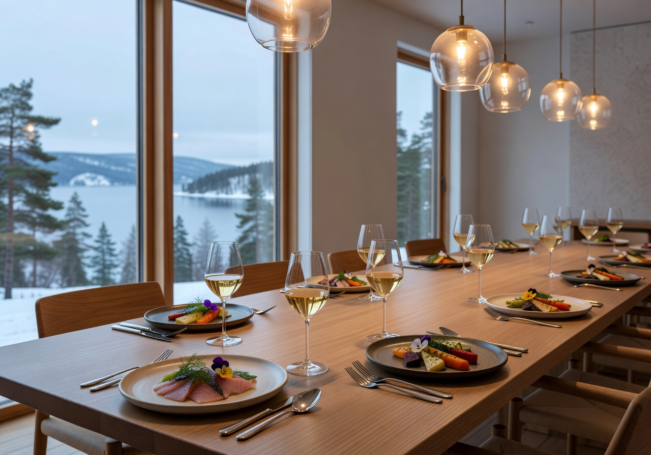 Fine Scandinavian dining experience at luxury Norway resort