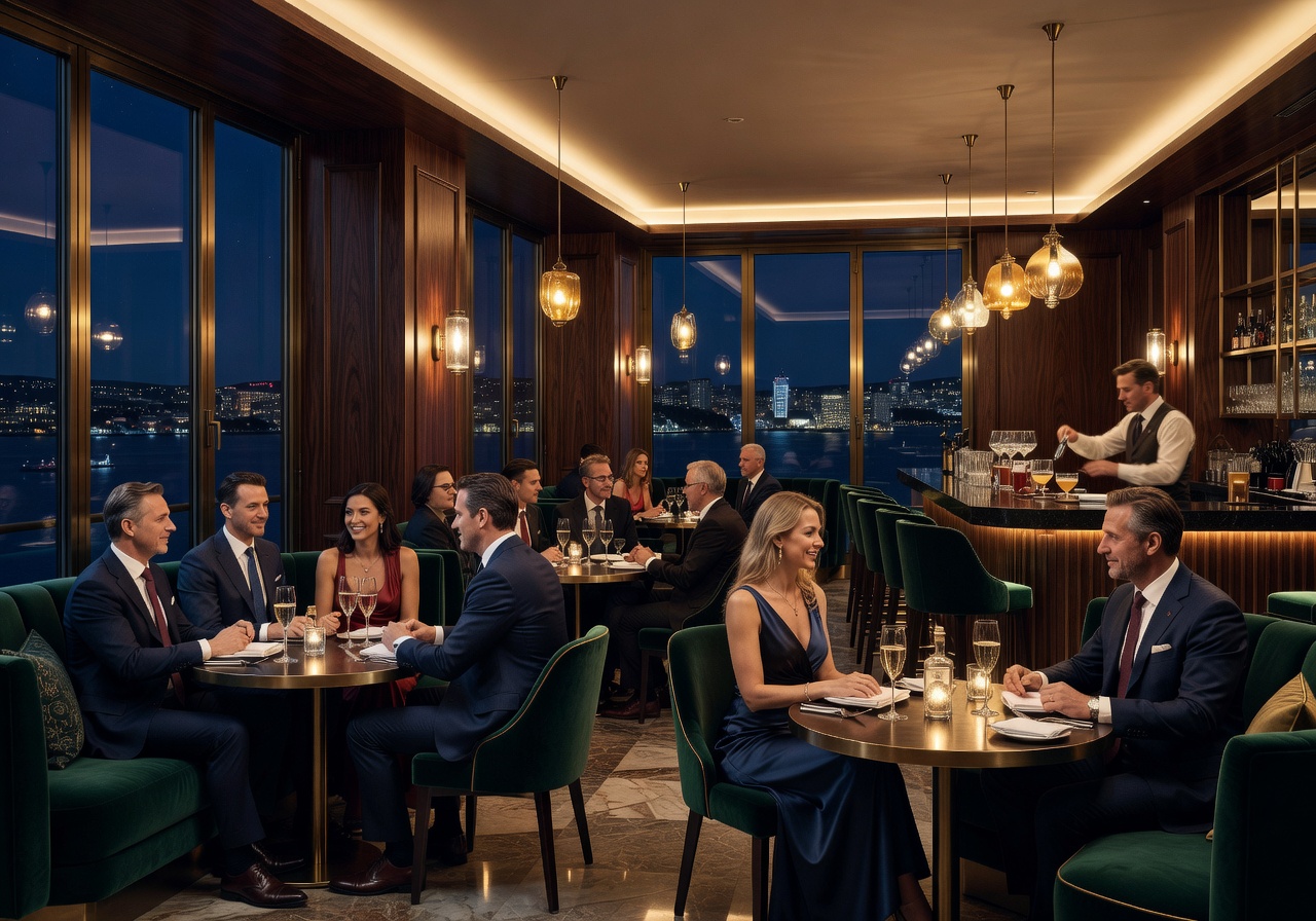 Oslo luxury nightlife elegant atmosphere