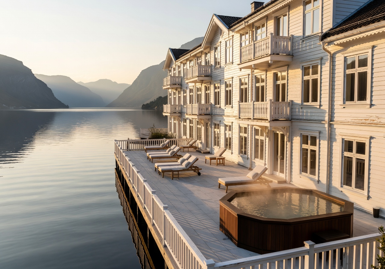 Solstrand Hotel Bad fjord wellness retreat exterior